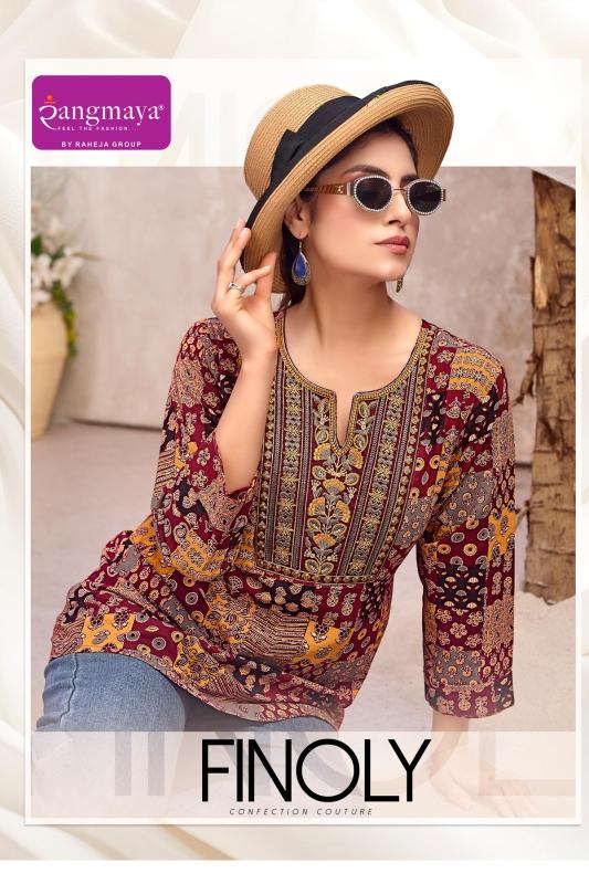 Rangmaya finoly short top wholesale kurtis in tumkur